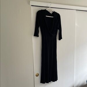 Chic Black Midi Dress for Women